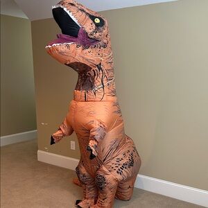 Inflatable Dinosaur Costume - Orange